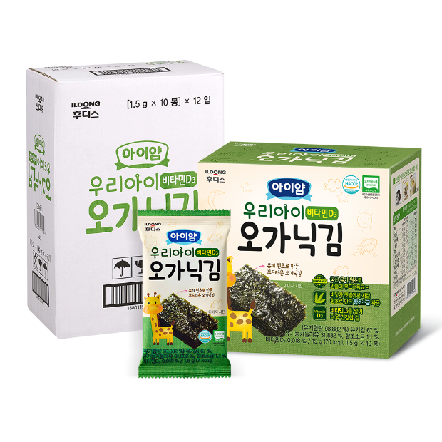 아이얌 오가닉김 비타민 D3 1box-12개(1.5gx10봉x12개입)