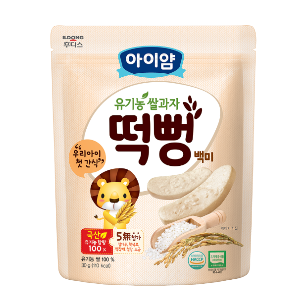 아이얌 유기농쌀과자 백미떡뻥(30g)