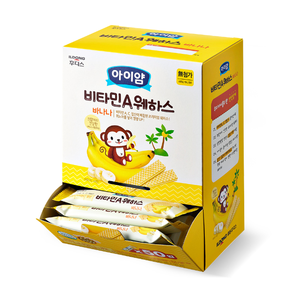 아이얌 비타민A 웨하스 바나나 대용량팩 (6g*50입)