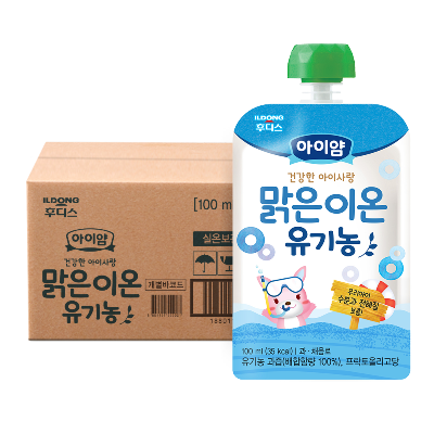 [타임세일] 아이얌 건강한 아이사랑 유기농 맑은이온 100ml×20개 / 1box