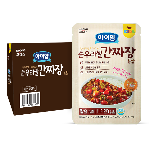 [아이얌] 순 우리쌀 간짜장 80g*16입(1박스)